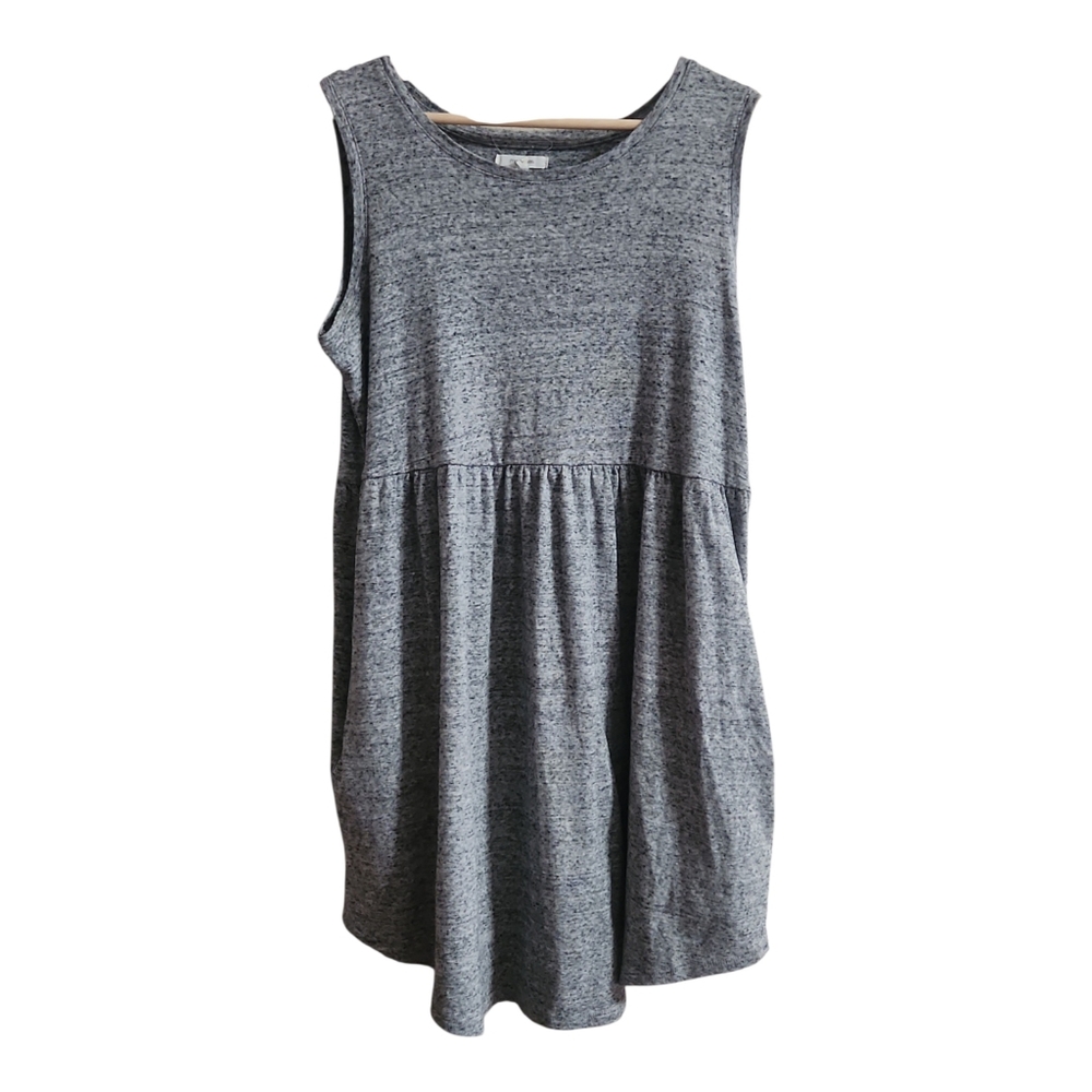 Maurices Swing Tank Dress Heather Grey Sleeveless w/Pockets Women's L